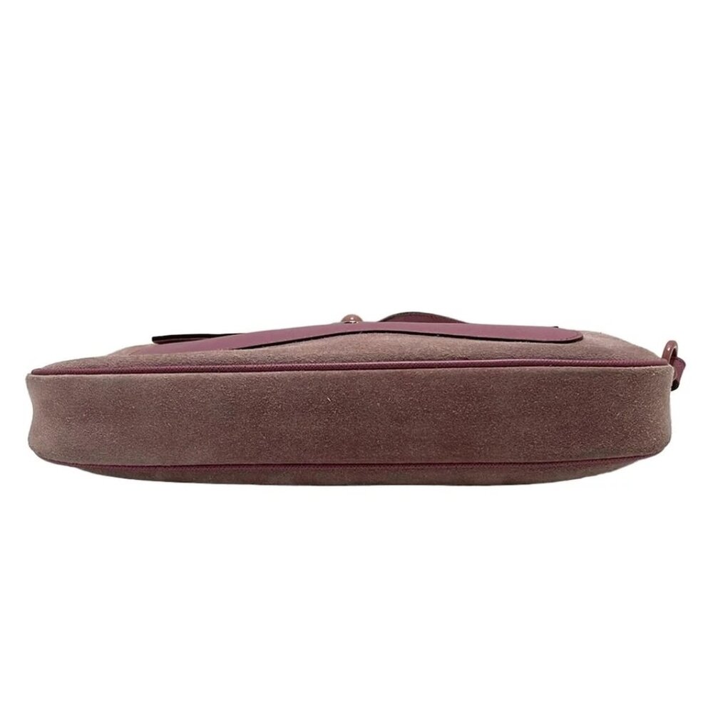 Salvatore Ferragamo Gancini Light Pink Pink Suede Leather 203-073025 - Picture 4 of 8